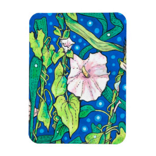 Beendweed Reed Summer Wildflowers Floral Painting Magnet