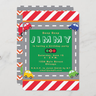 Beep! Beep! Birthday Party Invitation