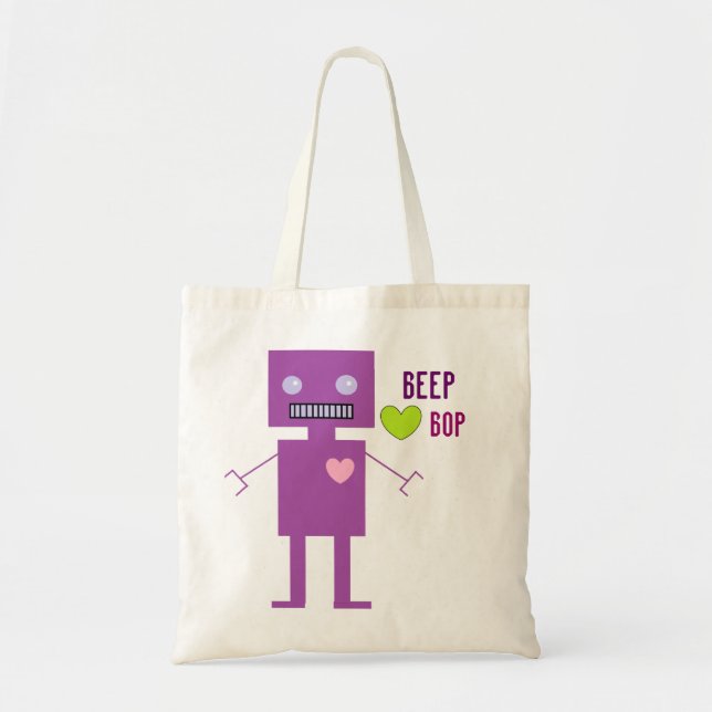 Beep Bop Tote Bag (Front)