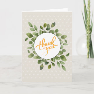 Beeple Thank You Floral card