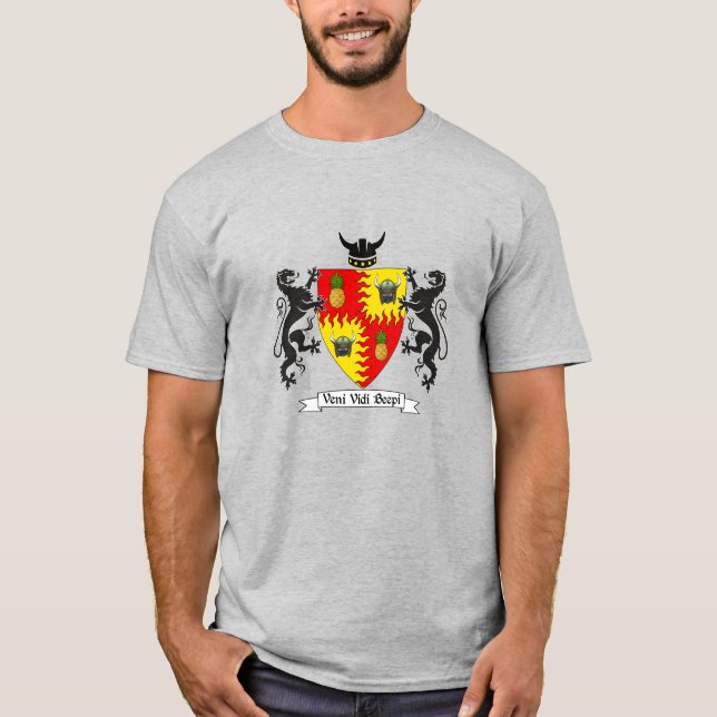 Beep's Coat of Arms "I Came, I saw, I Beeped" T-Shirt (Front)