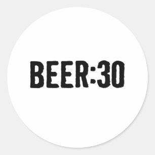 Beer : 30 classic round sticker