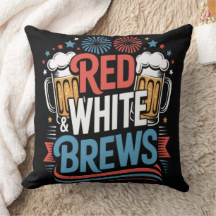 Beer 4th of July Cushion