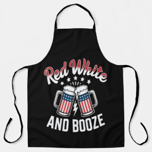 Beer 4th Of July , Patriotic Party Apron