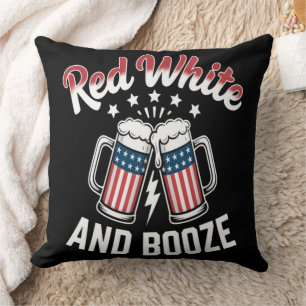 beer 4th of july,patriotic party,boots beer and ch cushion