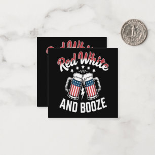 Beer 4th Of July , Patriotic Party Card
