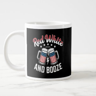 Beer 4th Of July , Patriotic Party Large Coffee Mug