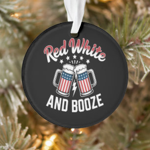 Beer 4th Of July , Patriotic Party Ornament
