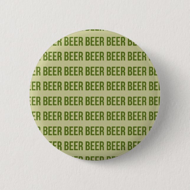 Beer 6 Cm Round Badge (Front)