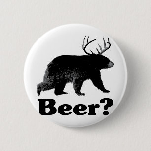 Beer? 6 Cm Round Badge