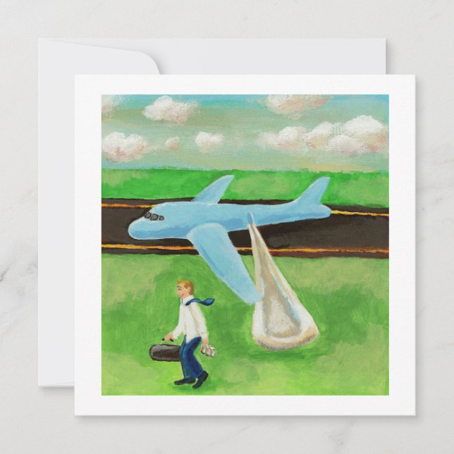 Beer, a Big Slide, and my Dignity - quitting plane Announcement (Front)