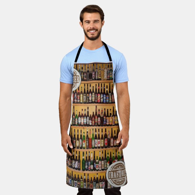 Beer All Over Print Apron Keep it Handsome (Worn)