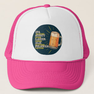 Beer Always, blue circle Trucker Hat