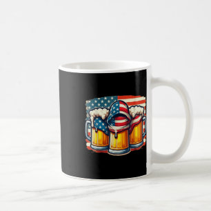 Beer American Flag 4th Of July Men Women Drinking Coffee Mug