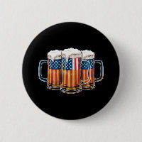 Beer American Flag 4th of July Merica Drinking USA