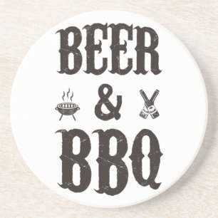 Beer and BBQ Coaster