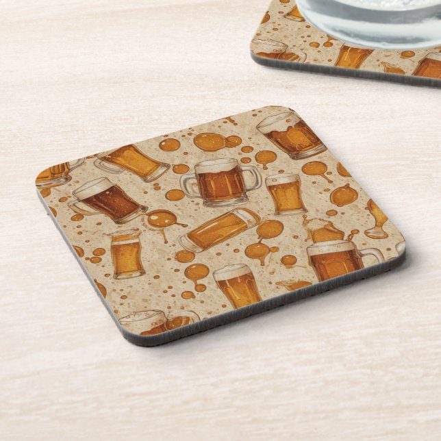 Beer and bubbles coaster (Left Side)