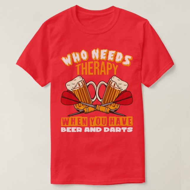Beer and Darts T-Shirt (Design Front)