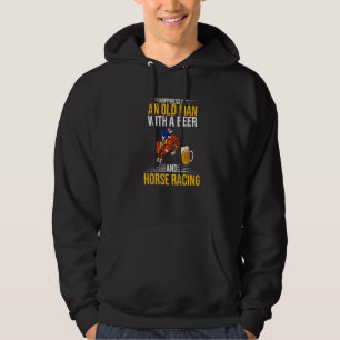 Beer And Horse Racing Horses Racing Hoodie