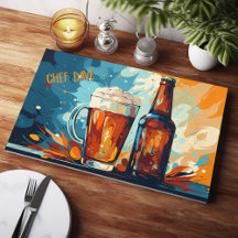 Beer And Mug Watercolor Personalised