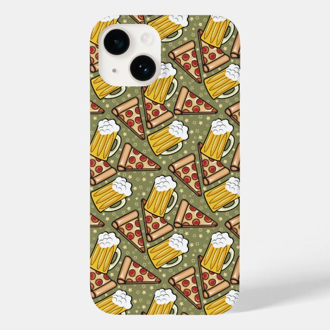 Beer and Pizza Lovers Case-Mate iPhone Case (Back)