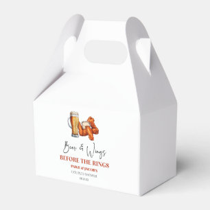Beer and Wings Before The Rings Couples Shower Favour Box