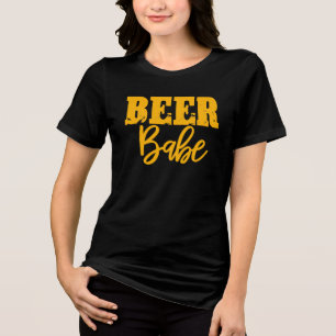 Beer Babe Funny Women’s Beer Tri-Blend Shirt