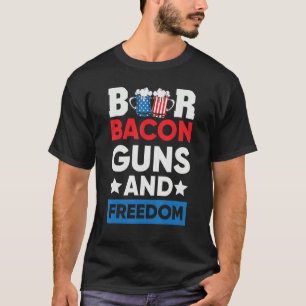 Beer Bacon And Freedom July 4th T-Shirt