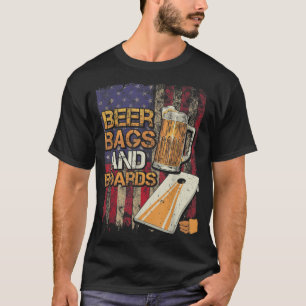 Beer Bags and Boards USA Table Game Cornhole Playe T-Shirt