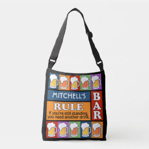 BEER Bar Pop Art custom name bags