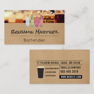 Beer   Bartender Business Card