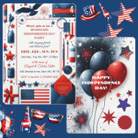 Beer BBQ 4th July Bald Eagle American Flag Party