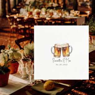 Beer & BBQ Wedding  Napkin