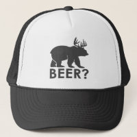 beer bear black & white hat Lighthouse Route"