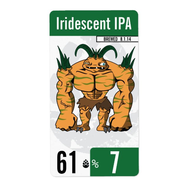 beer-beast.com - Beer Label - Green (Front)