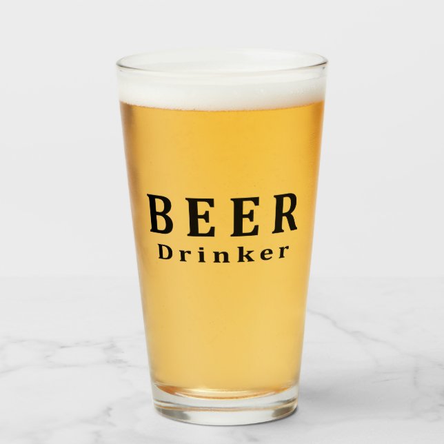 Beer, Beer drinker Glass (Front Filled)