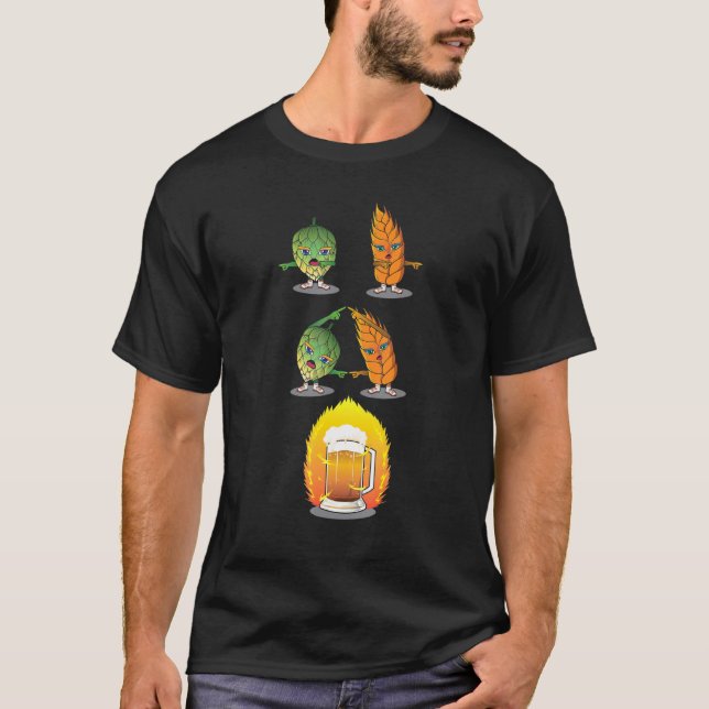 Beer Beer Fusion Hops & Malt T-Shirt (Front)