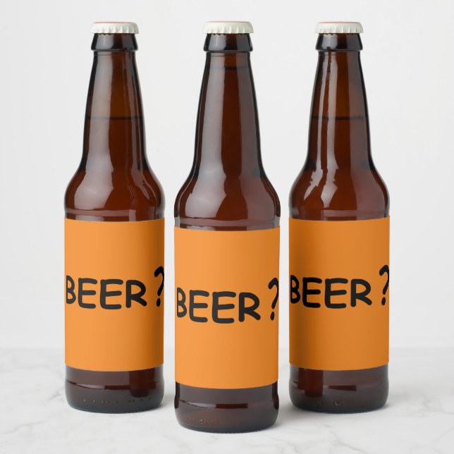Beer? beer lovers design bottle label (Bottles)