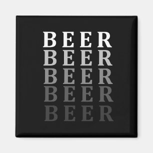 Beer, beer lovers design magnet
