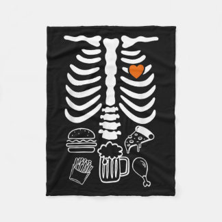 Beer Belly &amp; Baby Skeleton Pregnancy Couples H Fleece Blanket