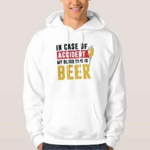 Beer blood type hoodie