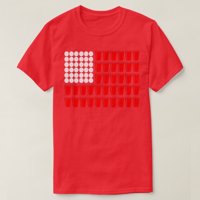 Beer Bong Table Drinking Game  T-Shirt (Design Front)