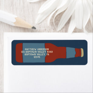 Beer Bottle Custom Return Address Return Address Label