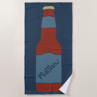 Beer Bottle Graphic Personalised