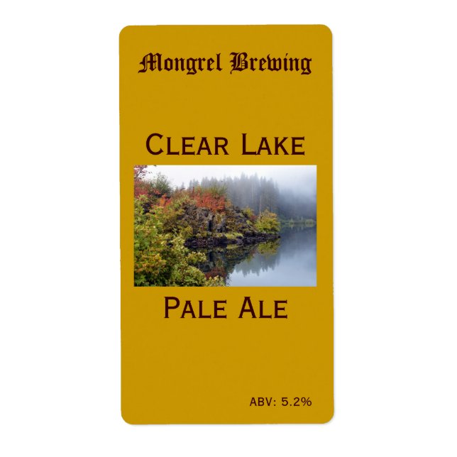 Beer Bottle Label (Front)