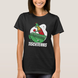 Beer Bottle With Table Tennis Bat Beer Plays Table T-Shirt