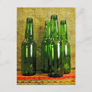 Beer Bottles Postcard