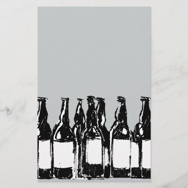 beer bottles stationery (Front)