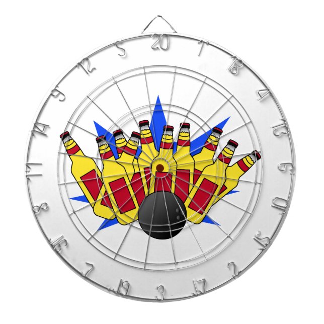 Beer Bowling Dartboard (Front)