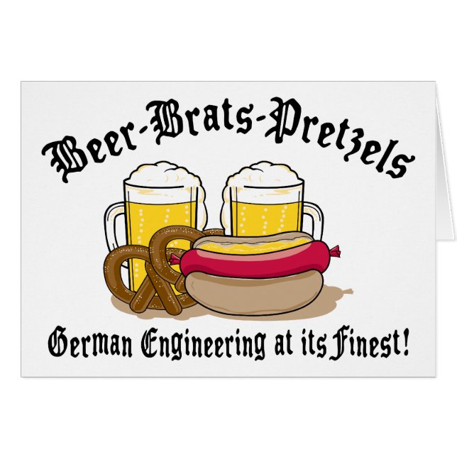 Beer Brats Pretzels German (Front Horizontal)